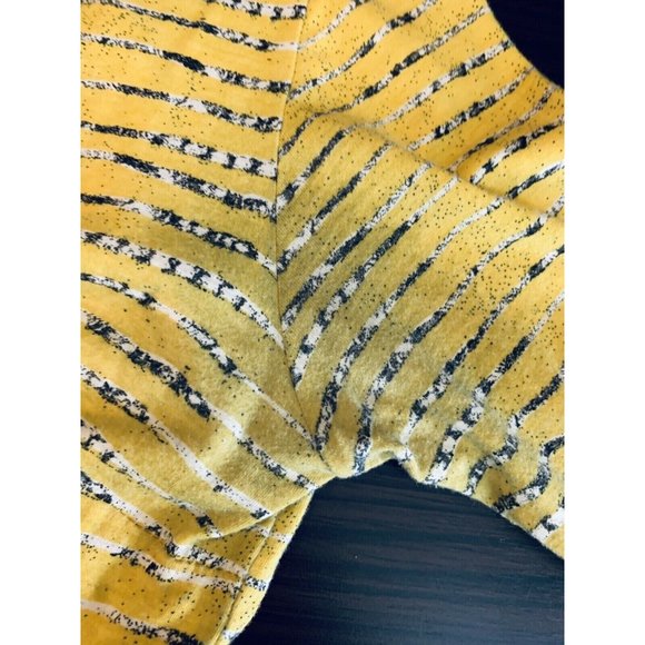 Plenty By Tracey Reese Shirt Yellow Tunic Wrap Tie Belt Petite - Picture 10 of 10